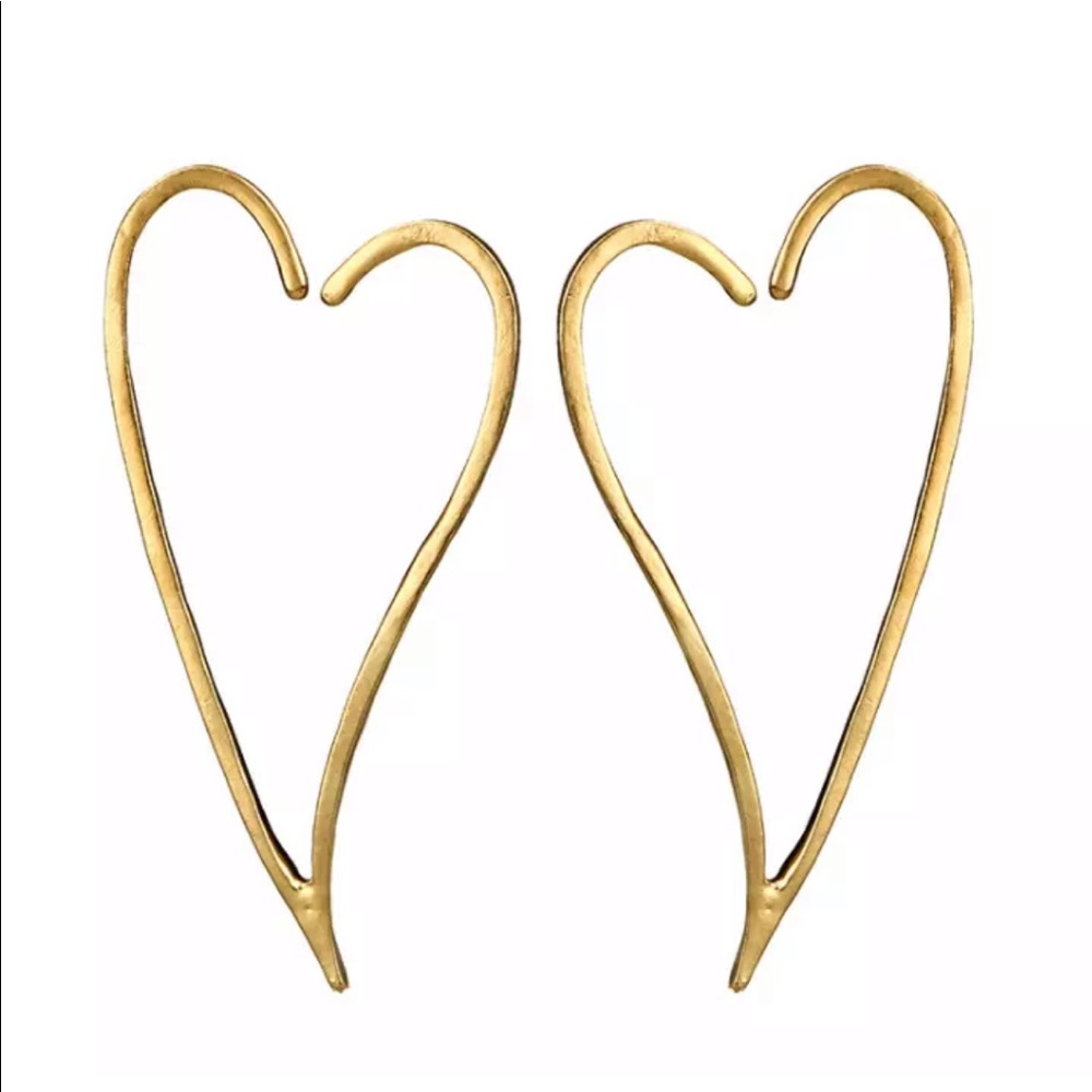 Last Pair! 5⭐️Oversized heart ❤️ shaped earrings - Picture 2 of 7